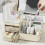 Desk Organizer with 2 Drawers and 8 Compartments Yellow 5