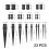Ear Stretching Plug Set Black Tapered 23 Pieces 4