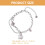 Halloween ghost beaded pearl bracelet with crystals 4