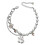 Halloween ghost beaded pearl bracelet with crystals 6