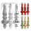 Christmas Ball Ornaments Red Gold Silver 6PCS 5