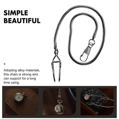 Stainless Steel Pocket Watch Chain 14.4 cm 2