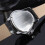 Men's Automatic Mechanical Watch PU Band Black Silver 5