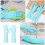 Dishwashing Gloves Reusable Large 4 Pairs 3