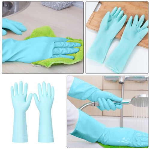 Dishwashing Gloves Reusable Large 4 Pairs 2
