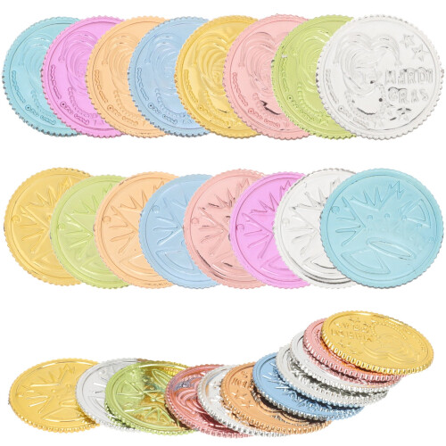 Plastic Pirate Coins for Party Supplies 100 pcs 2