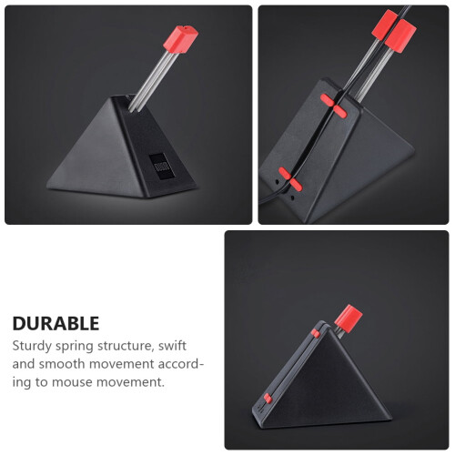 Support de câble de souris d'ordinateur flexible en ABS 1