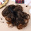 Extensión de coleta rizada con pinza para mujer 6