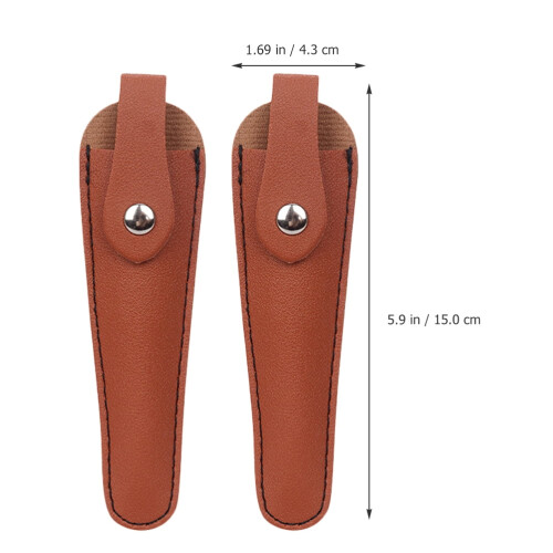 Haarschaarholster van PU-leer (2 stuks) 2