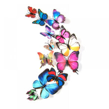 Butterfly Wall Stickers Removable 12 Pcs