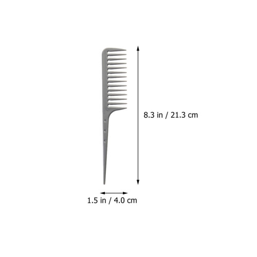 Pieptene de coafură din plastic cu coadă de pin, 4 buc. 2