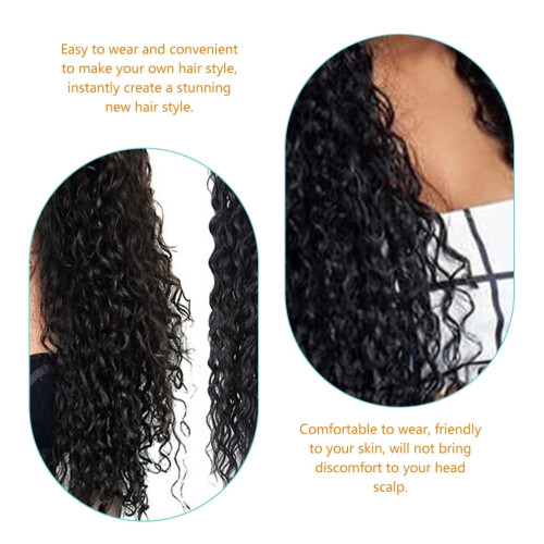 Extensiones de coleta sintéticas para mujer (3 piezas) 2