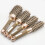 Runde Haarbürstenrolle aus Aluminium, 6,8 cm 2