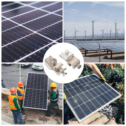 Kit terminal de împământare solară din cupru cositorit, 2 buc. 2