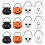 Κουβάδες με γλυκά για το Halloween, πλαστικά καζάνια 12 τεμάχια 5