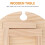 Wooden Picnic Dining Table Portable Round Mesh Roll 5