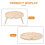 Wooden Picnic Dining Table Portable Round Mesh Roll 6