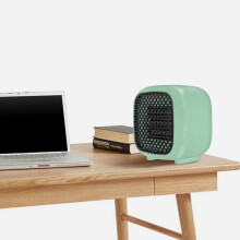 Kiplyki Ofertas relámpago Mini calefactor de escritorio Ventilador de circulación de calor 2 modos 300W Protección contra sobrecalentamiento