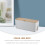 Wall Mounted Power Strip Organizer White Wood Plastic 2