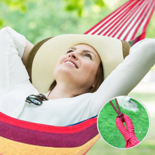 Αιώρα Kayannuo Garden Cotton με ιμάντες για δέντρα 320 εκ. 2