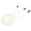 Catene per capelli con perle da donna, accessori per trecce con clip3 4