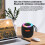 Caixa de som Bluetooth portátil com luz RGB e tecido. 4