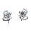 Boucles d'oreilles « Amour infini » en argent sterling avec pierre de naissance 2