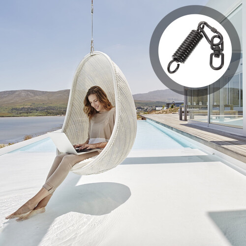Hammock Chair Hanging Kit with Spring and Ceiling Mount 2