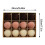 Boules de Noël en plastique floqué (12 pièces) 3