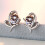 Boucles d'oreilles « Amour infini » en argent sterling avec pierre de naissance 8