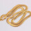 Colar de corrente de osso torcido em ouro amarelo 18K com 63,5 cm (25 polegadas) 2