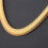 Colar de corrente de osso torcido em ouro amarelo 18K com 63,5 cm (25 polegadas) 4