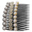 Pearl Hair Combs with Rhinestones 3 pcs 5
