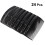 Pieptene lateral din plastic, 27 de dinți, 24 de bucăți, negru 4