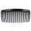 Pieptene lateral din plastic, 27 de dinți, 24 de bucăți, negru 6