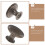 Cabinet Pulls Knobs Single Hole 6 pcs 4