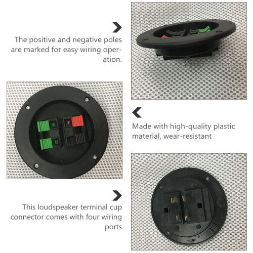 Högtalarkabelanslutning Plast 6 st 2