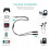 Prettyui 3,5 mm headsetadapterkabel 30 cm Y-splitter 2