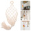 Macrame fruit hammock kitchen storage set 2