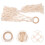 Macrame fruit hammock kitchen storage set 5