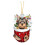 Décorations de Noël en forme de chien pour sapin, double face, 12 modèles 2