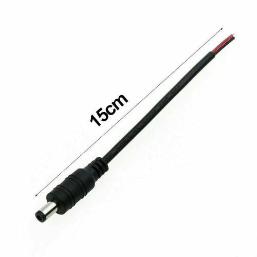 DC-strömuttagskontaktkabel 5 par 12V 5,5x2,1mm 1