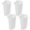 Gobelets suspendus pour chariot de beauté, blancs, lot de 4 2