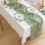 Caminho de mesa boho em gaze transparente, 35 x 157 polegadas (89 x 399 cm). 4