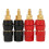 Förgylld högtalarbindningsstolpe 4 mm 4-pack 4