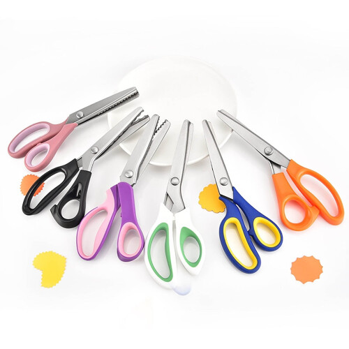 Pinking Shears Stainless Steel Zigzag Fabric Scissors 2
