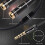 Prettyui 3,5 mm headsetadapter Y-splitter med mikrofon og lyd 6