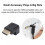 HDMI pravouhlý adaptér (samec/samica) 90/270 stupňov 2