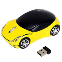 Ratón inalámbrico deportivo con forma de coche, ratón para ordenador de sobremesa y portátil, ratón óptico 2.4G, ratón con forma de coche
