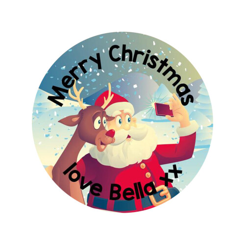 Christmas gift wrap roll holiday decorating sticker 1